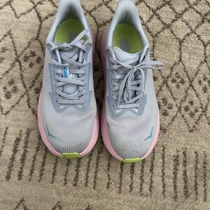 Hoka Women's Athletic Shoes - Gray and Pink